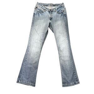 Copper Rivet Juniors 5/6 Bootcut Jeans Medium Wash Stretch Western Y2K Denim EUC